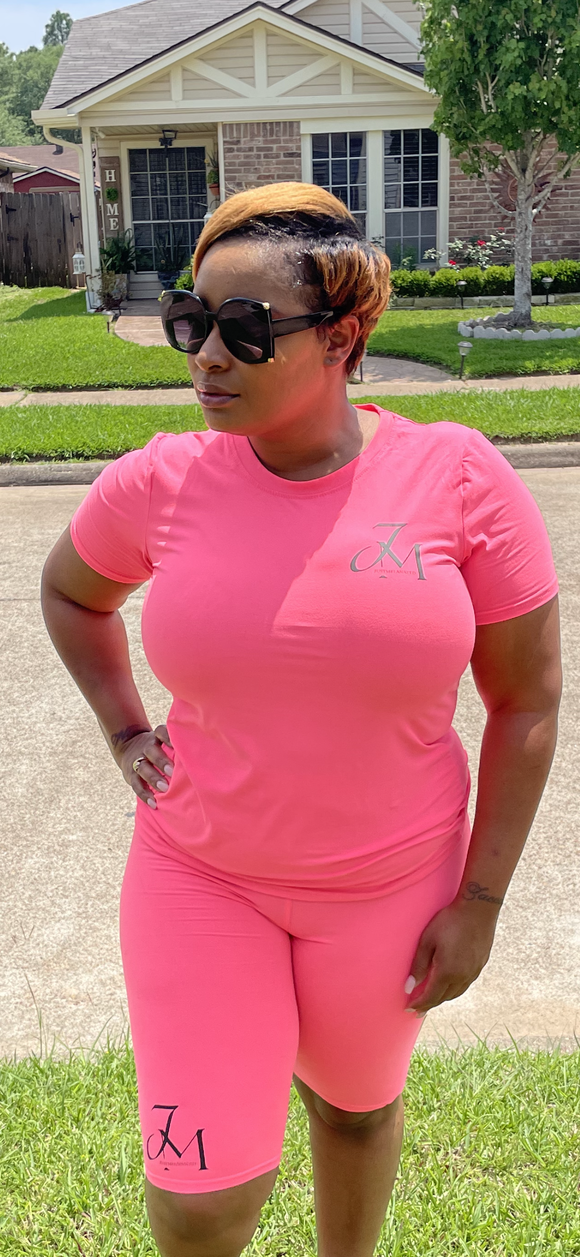 JM Short Sets ~ Hot Pink