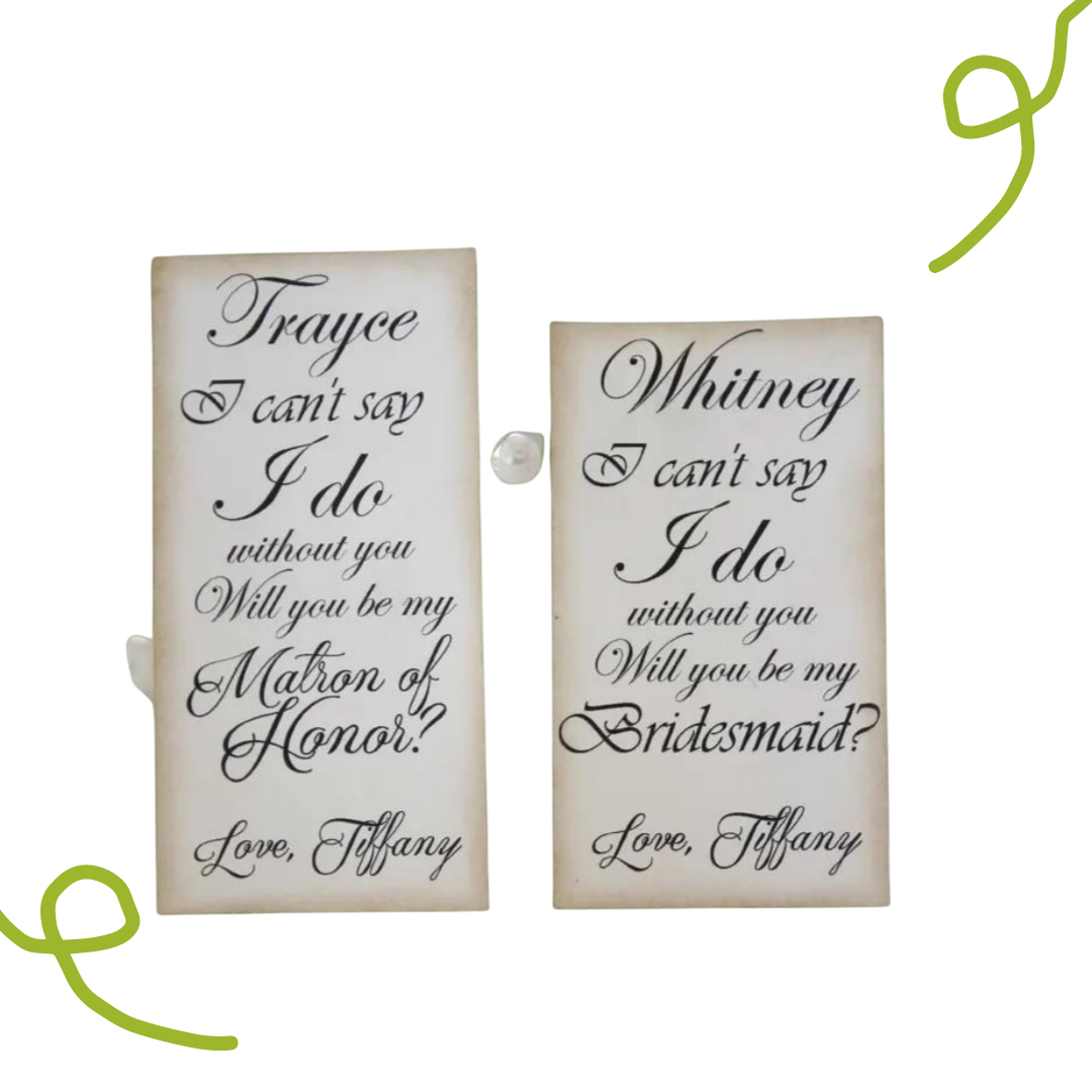 Bridesmaid & Maid/Matron of Honor Invite Boxes
