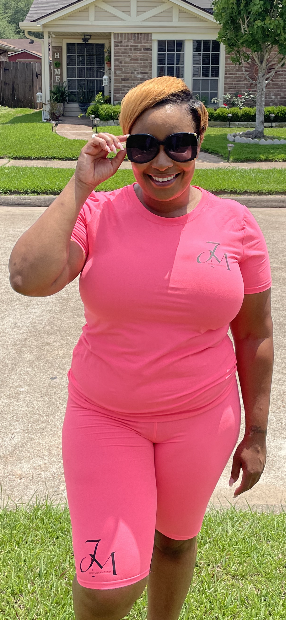 JM Short Sets ~ Hot Pink