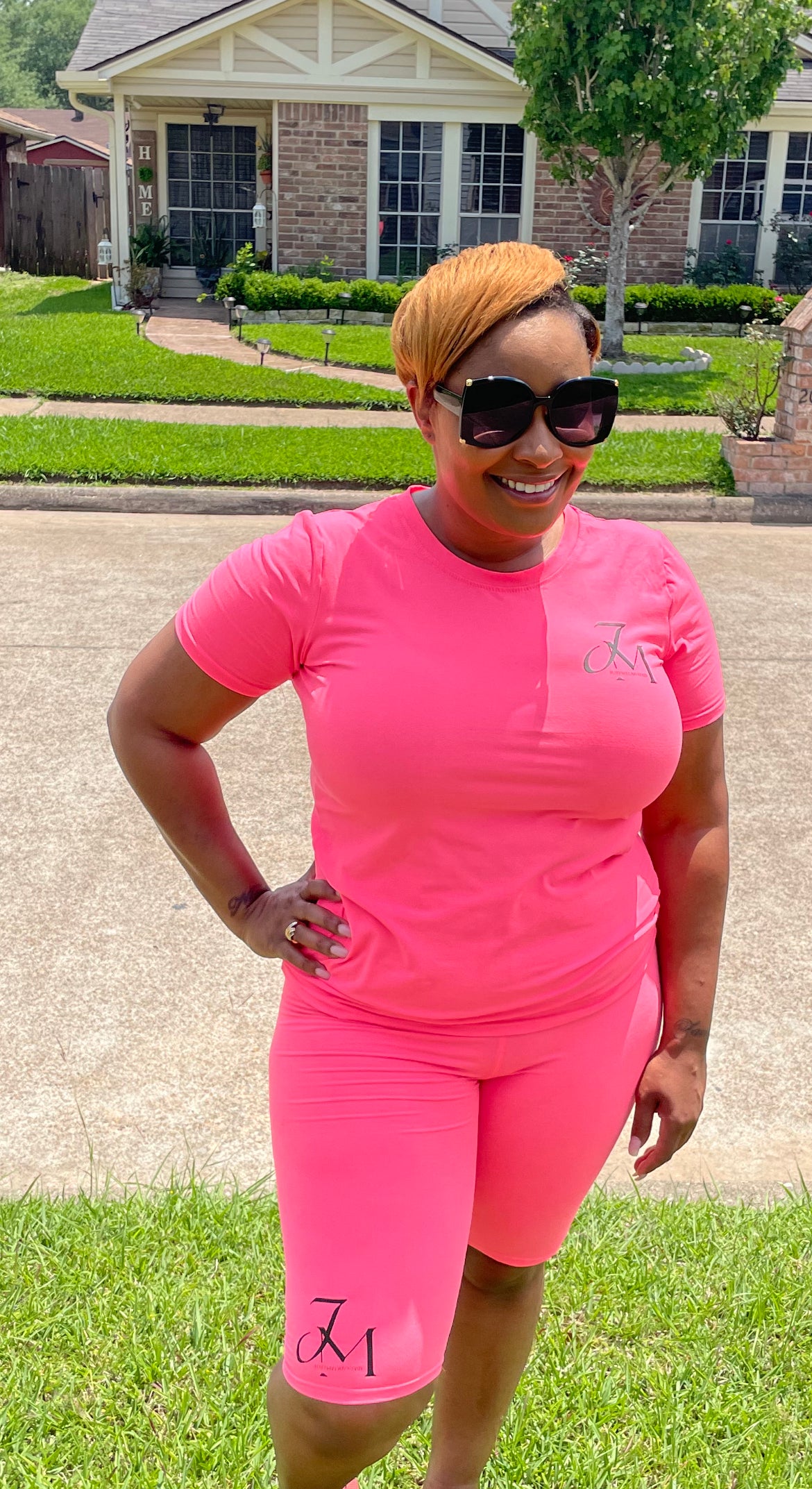 JM Short Sets ~ Hot Pink