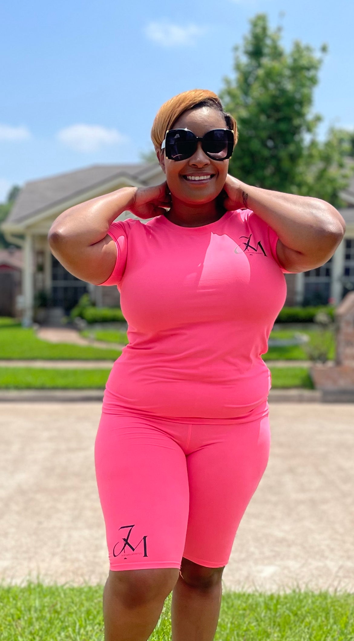JM Short Sets ~ Hot Pink