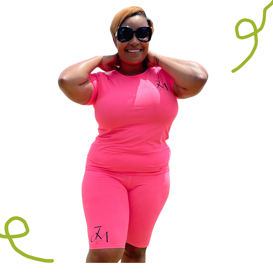 JM Short Sets ~ Hot Pink
