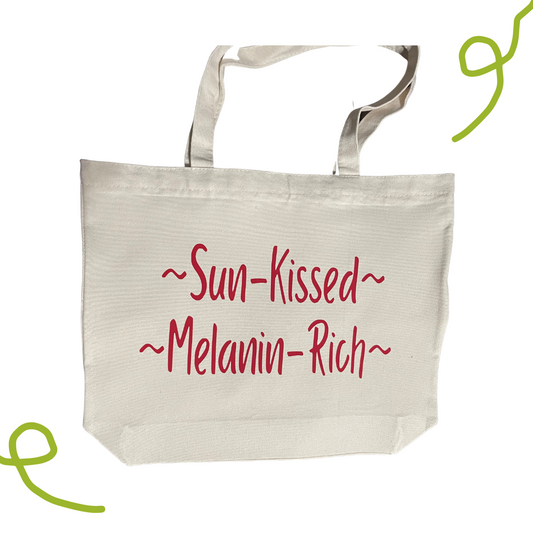 Sun-Kissed Melanin-Rich Tote Bag