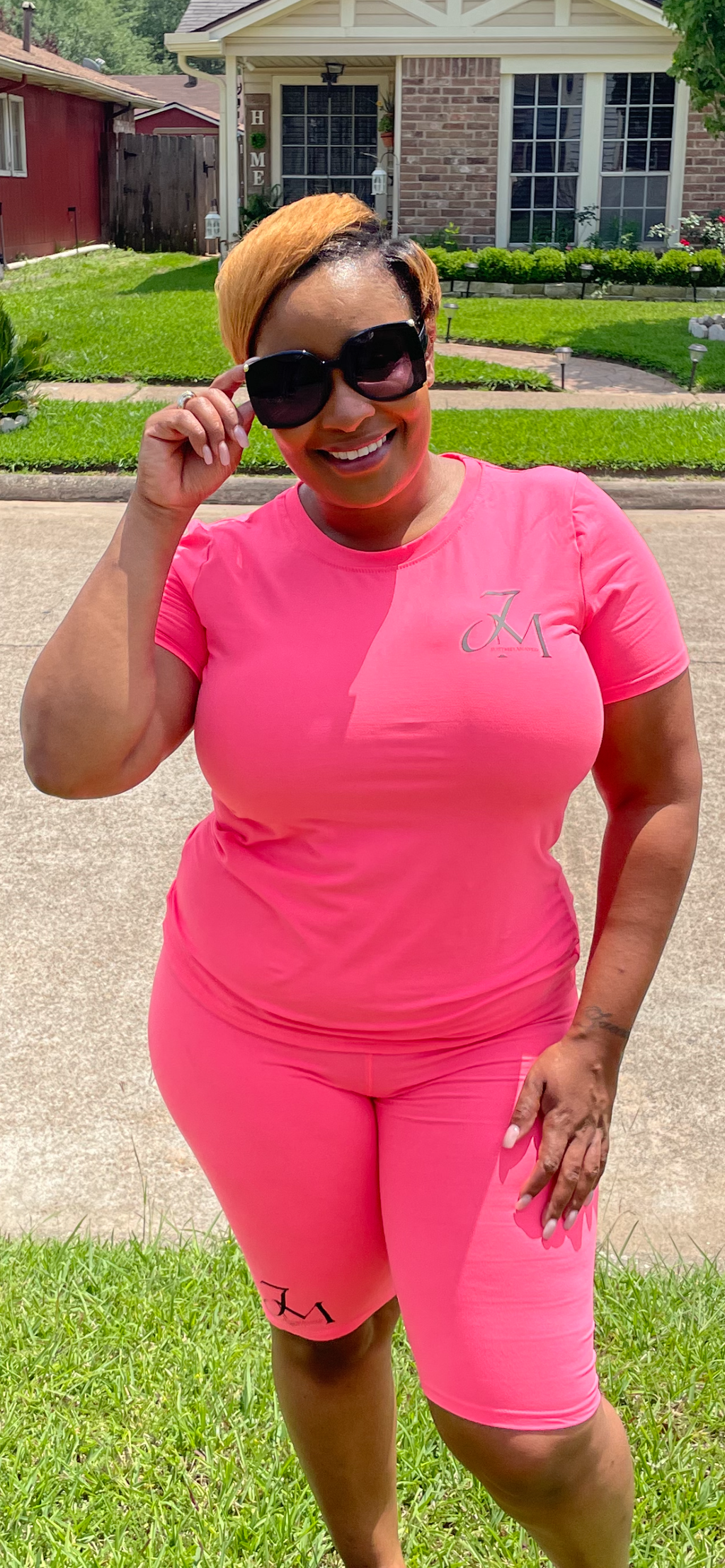 JM Short Sets ~ Hot Pink